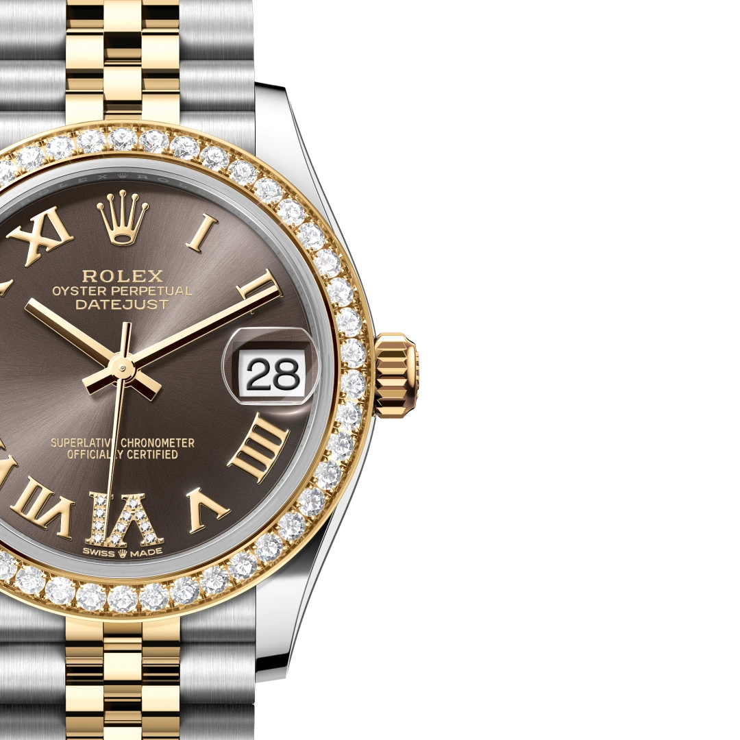 Lady-Datejust 31 mm, Oystersteel, yellow gold and diamonds M278383RBR-0018