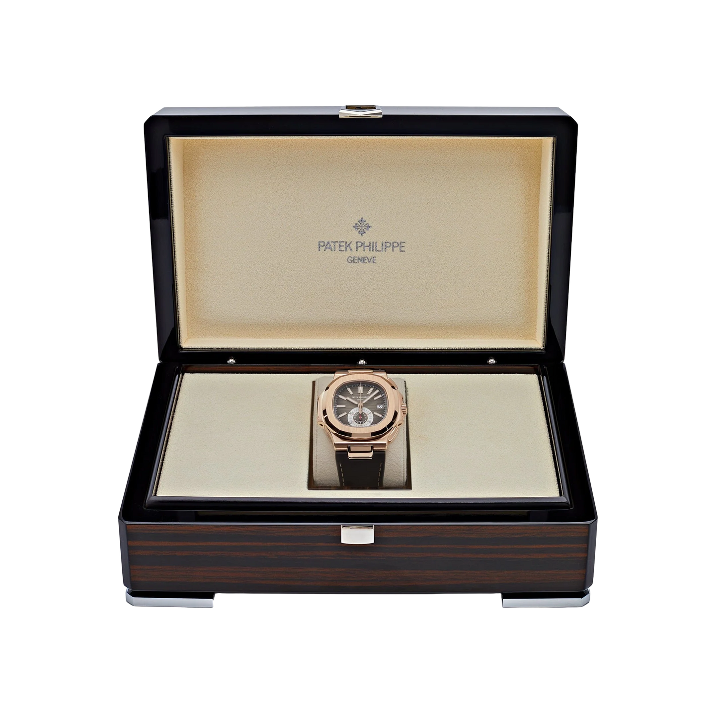 Nautilus 40mm 5980R-001 Chronograph Rose Gold Brown Dial
