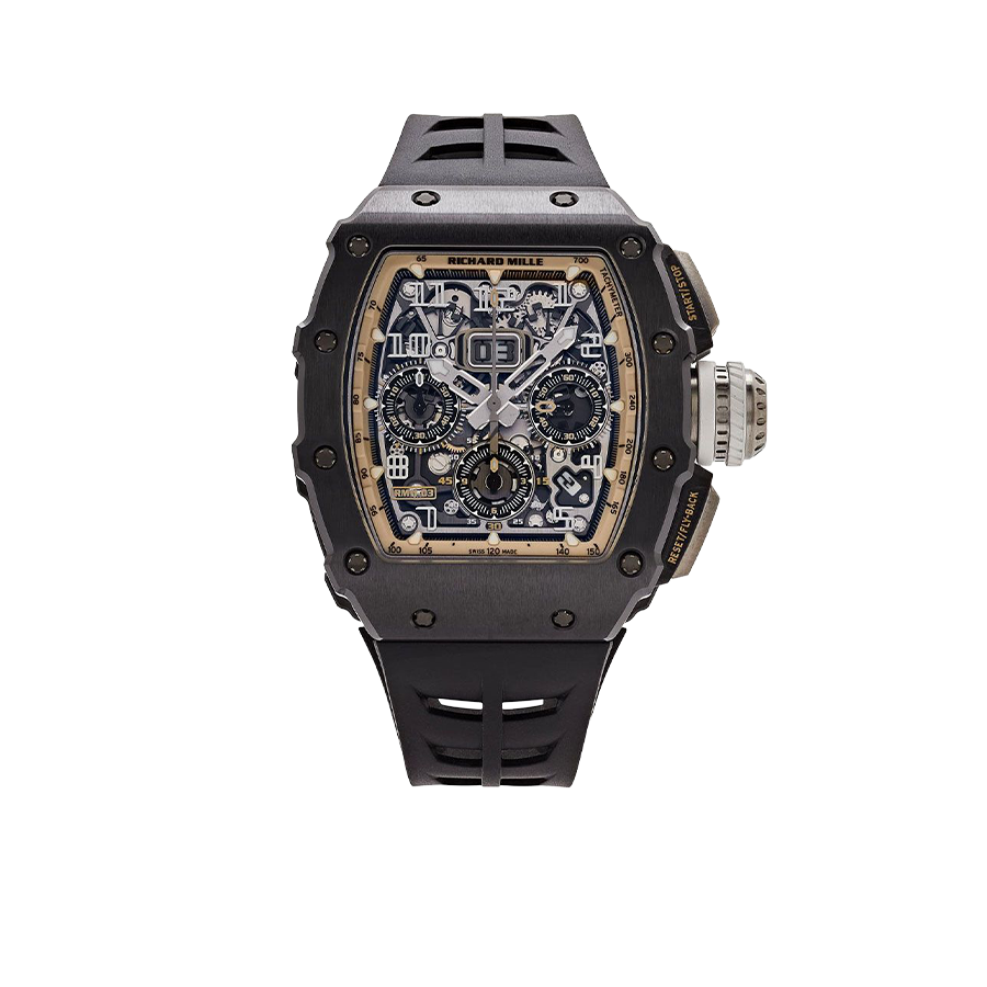 RM 11-03 Black Ceramic, Skeleton Dial 50 mm