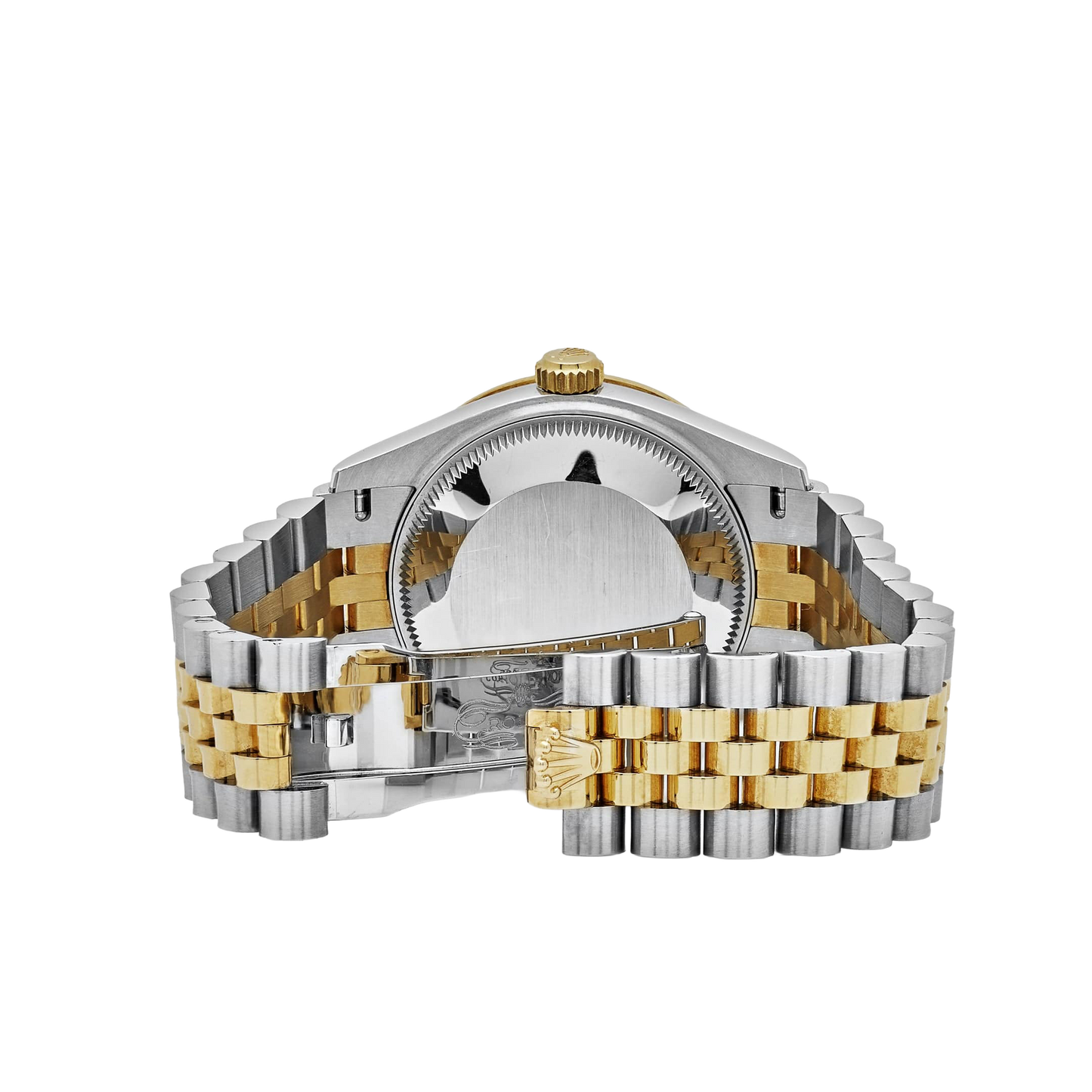 Lady-Datejust 31mm 278383RBR Yellow Gold Stainless Steel Green Roman Dial Diamond Bezel