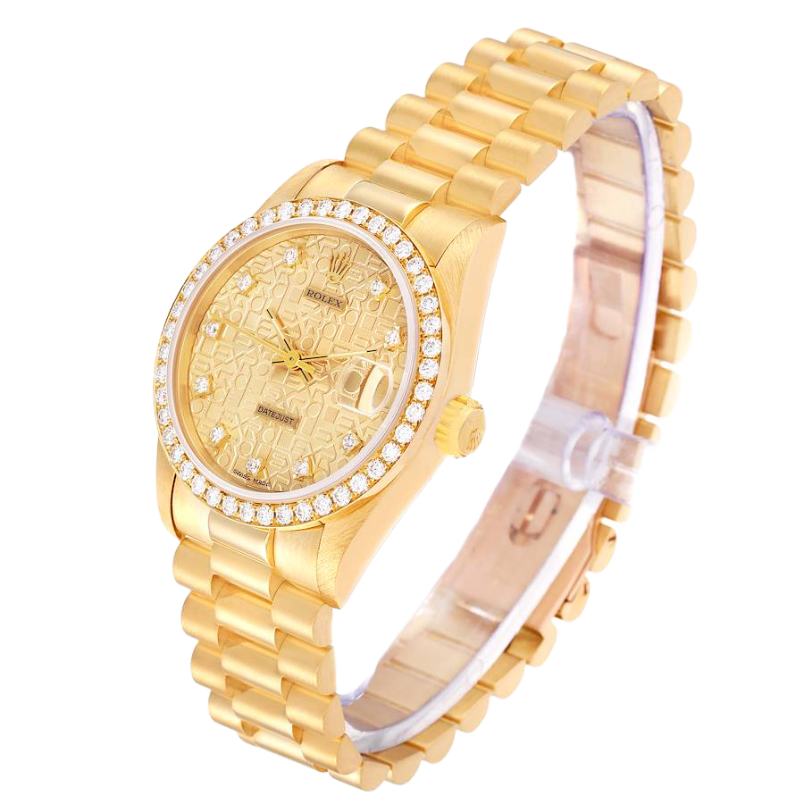 Lady-Datejust 31mm Midsize Yellow Gold Diamond Watch 68288