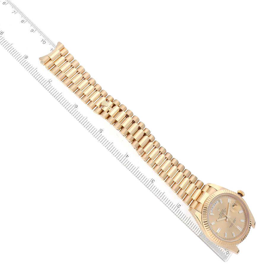 President Day-Date 40mm Yellow Gold Diamond Mens Watch 228238