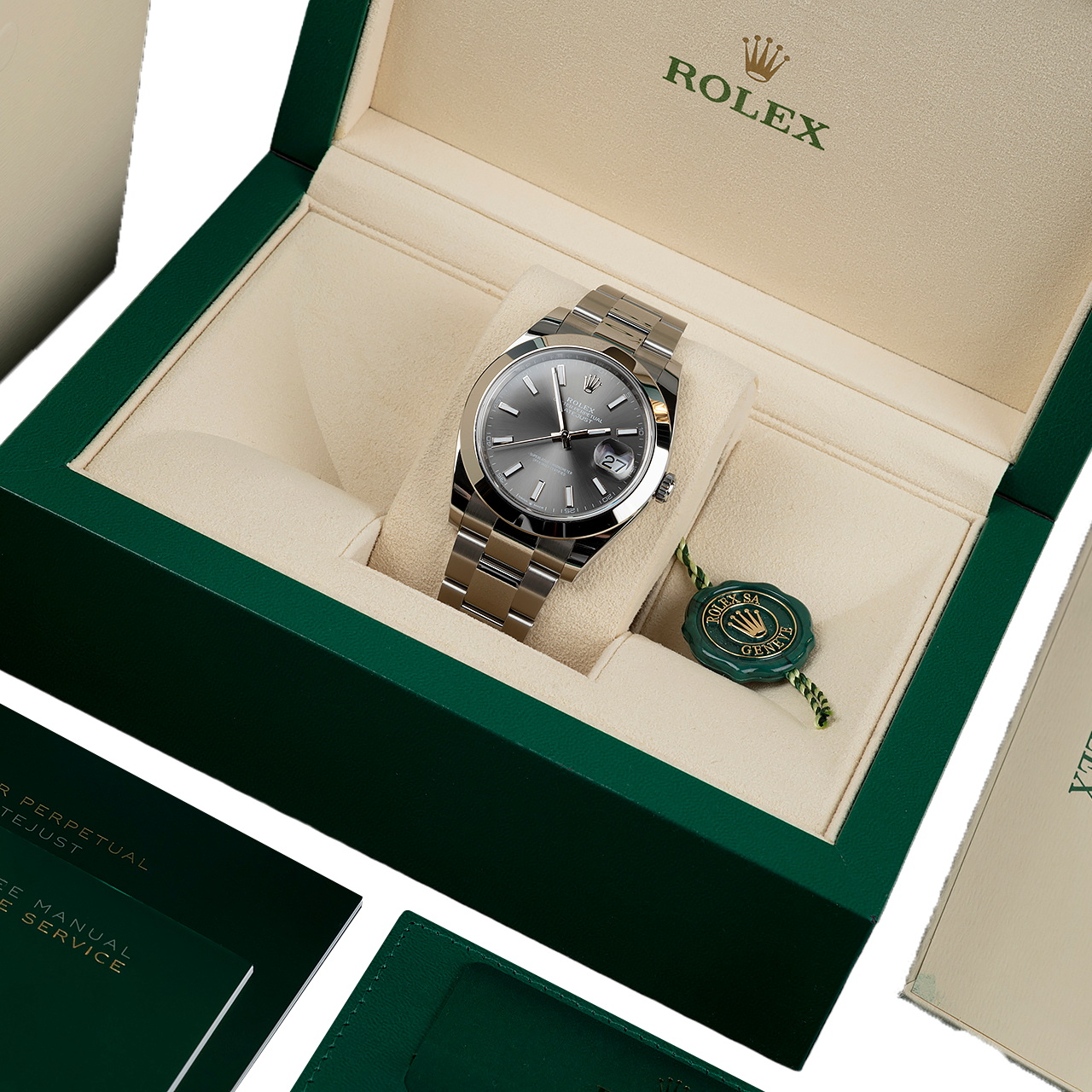 Datejust Oyster 41 mm Oystersteel Grey Dial 126300-0007