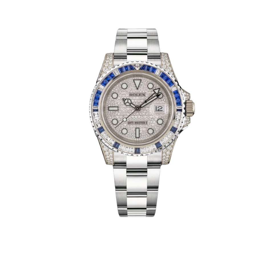 Oyster Perpetual GMT-Master II 40mm White Gold Blue Sapphire Bezel 116759SA