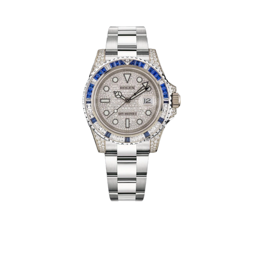 Oyster Perpetual GMT-Master II 40mm White Gold Blue Sapphire Bezel 116759SA