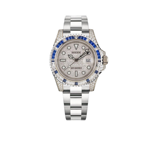 Oyster Perpetual GMT-Master II 40mm White Gold Blue Sapphire Bezel 116759SA