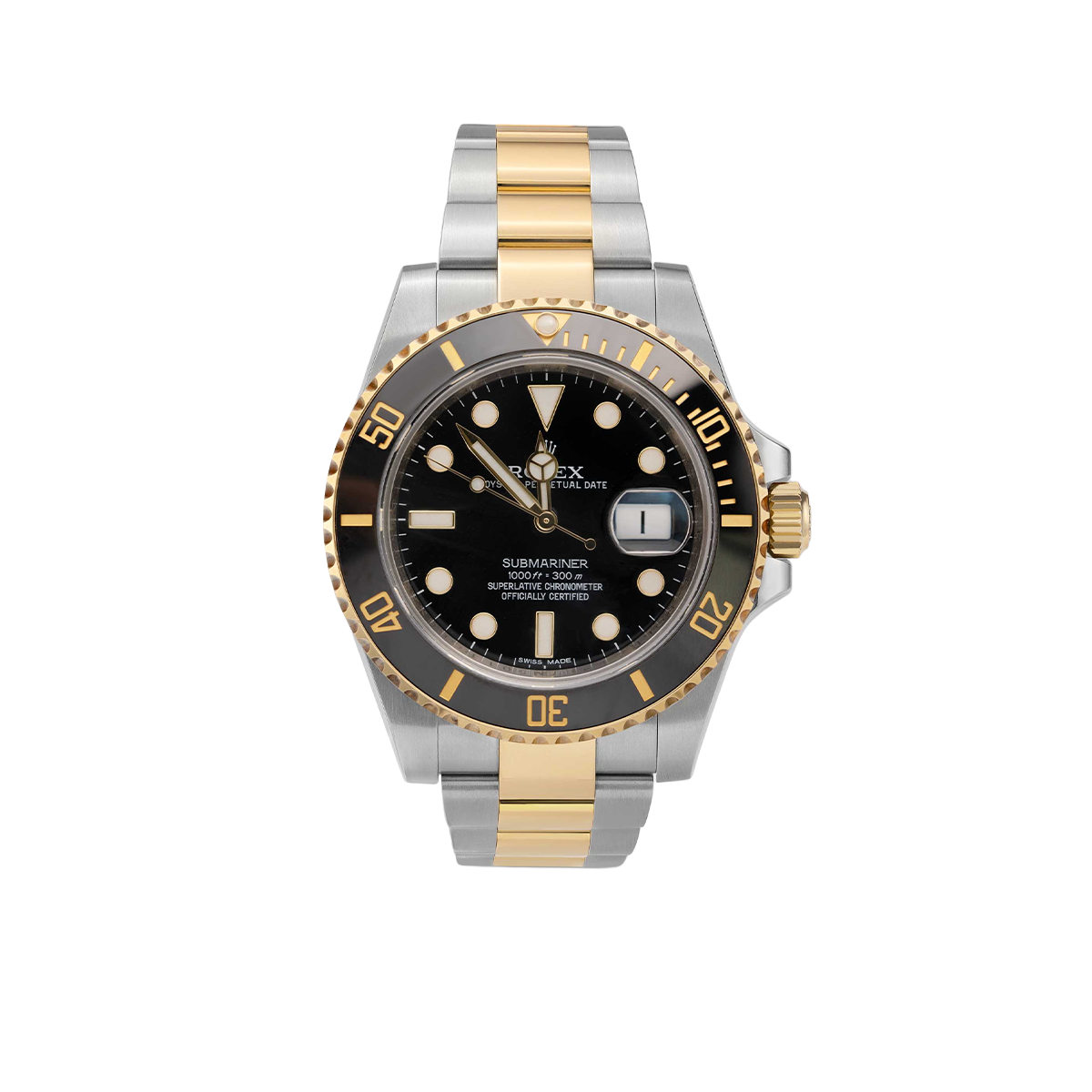 Submariner Date 40mm 116613LN Black Dial Stainless Steel & 18K Yellow Gold Watch