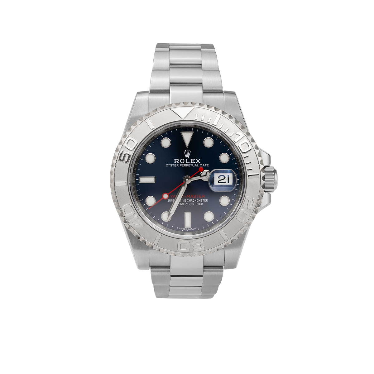 Yacht-Master 116622 Rolesium Watch 40mm Blue Dial