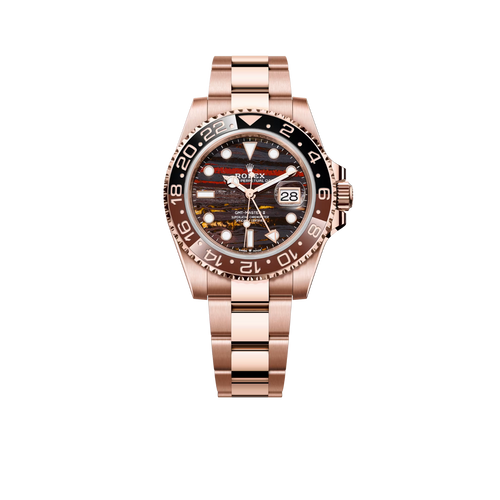 GMT-Master II 40mm Rose Gold Tiger Iron Dial Oyster 126715CHNR
