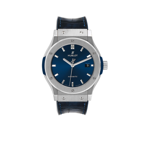 Classic Fusion Titanium 42mm Blue Dial Mens Watch 542.NX.7170.LR