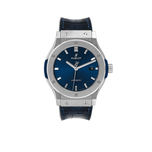 Classic Fusion Titanium 42mm Blue Dial Mens Watch 542.NX.7170.LR