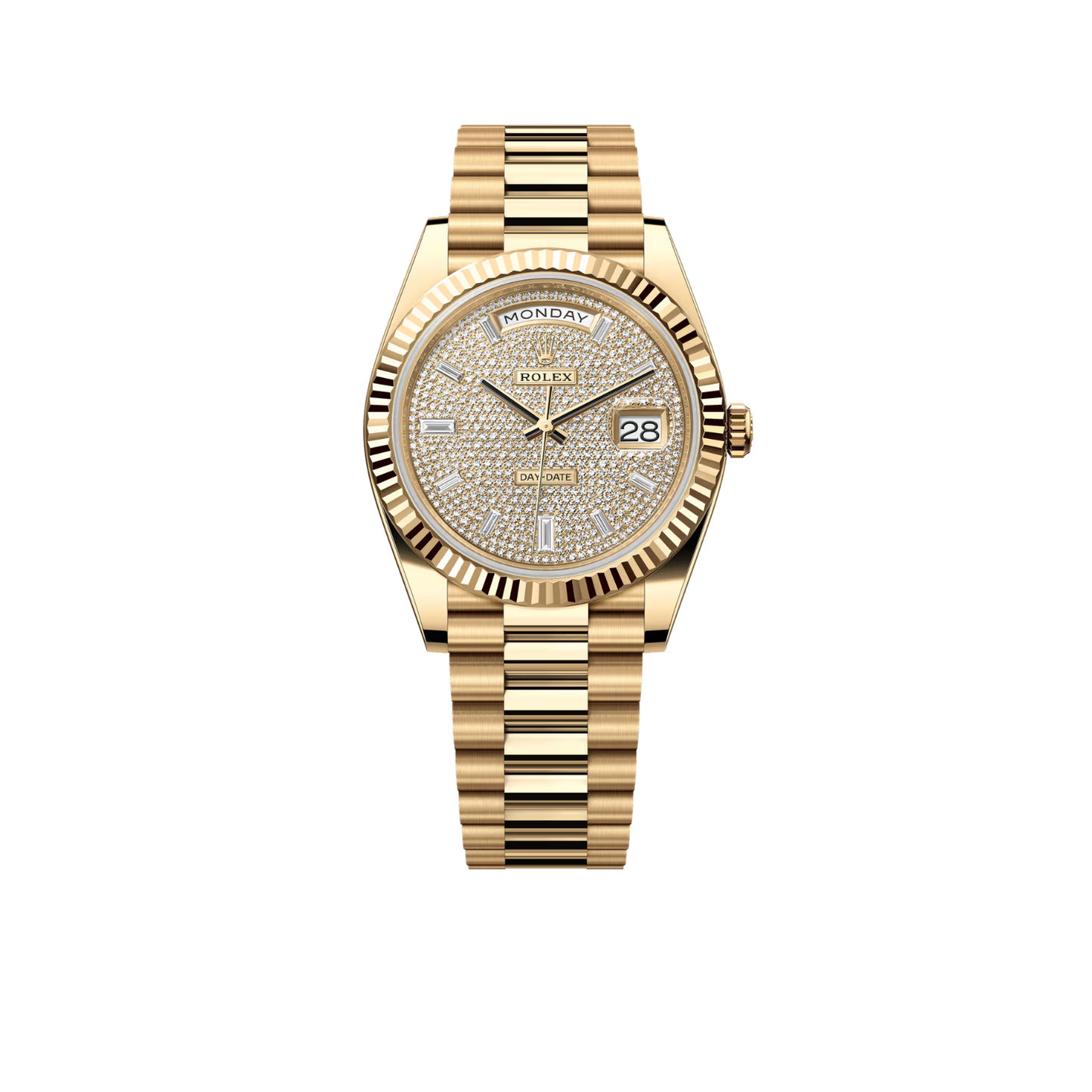 Day-Date 40 President Yellow Gold Diamond Paved Dial 228238-0054