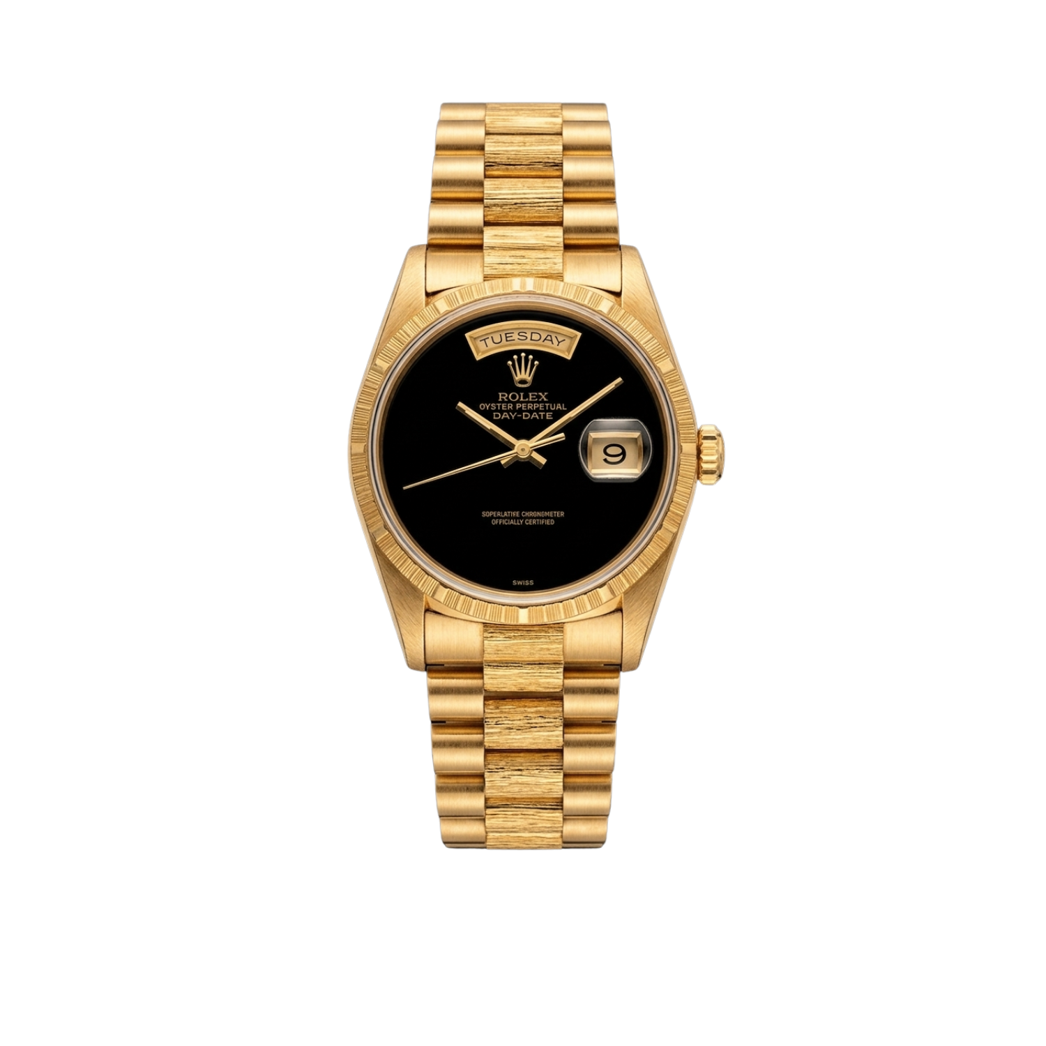 Day-Date 36mm 18248 18k Yellow Gold Presidential Bracelet Black Onyx Dial