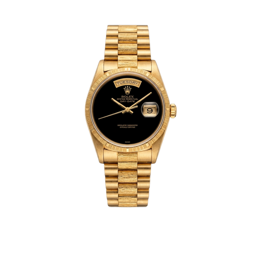 Day-Date 36mm 18248 18k Yellow Gold Presidential Bracelet Black Onyx Dial