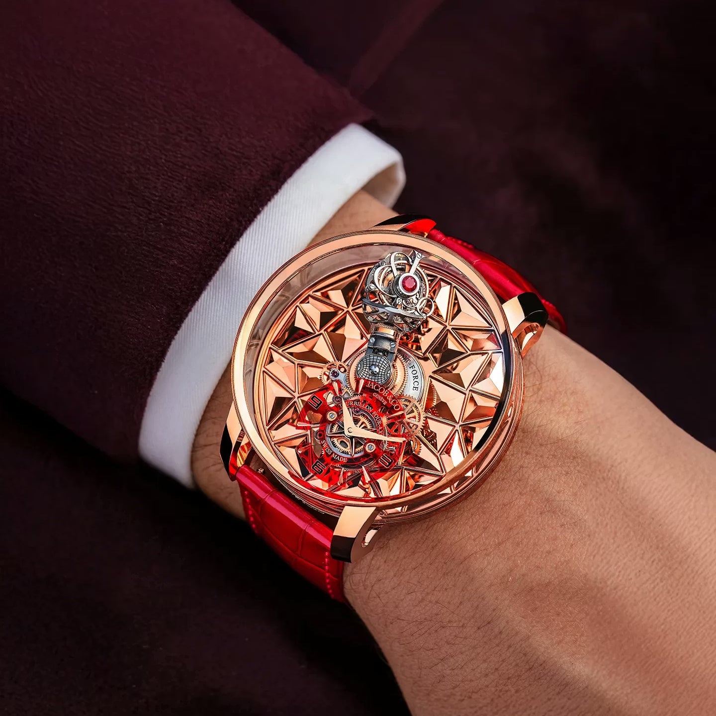 Astronomia Revolution Four-Axis Tourbillon 47mm Rose Gold, Sapphire Manual Winding AT180.40.AB.AA.A