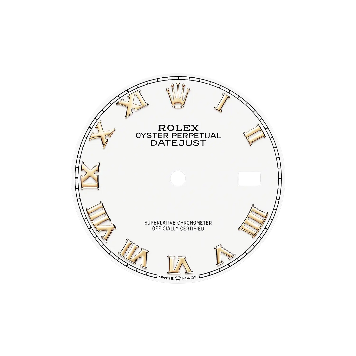 Datejust 36 mm White Dial, Yellow Rolesor 126233-0030