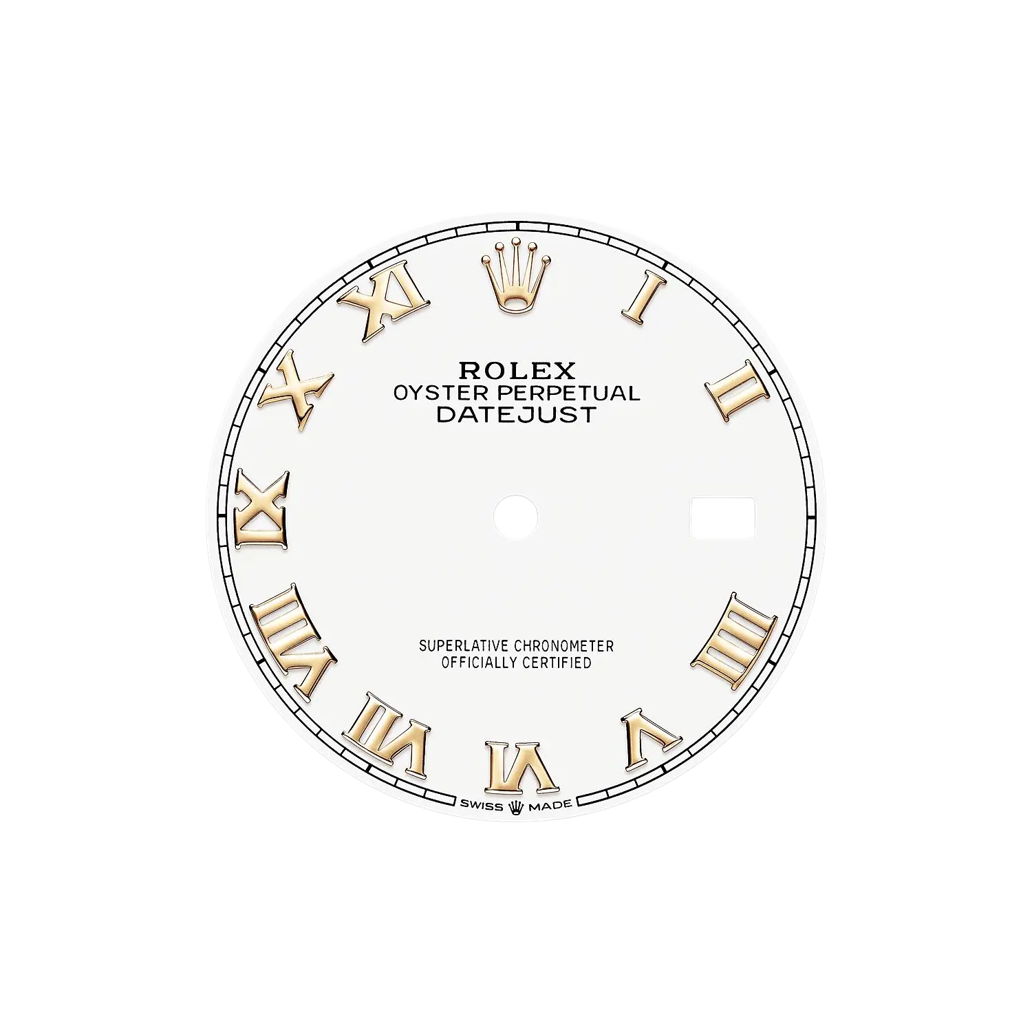Datejust 36 mm White Dial, Yellow Rolesor 126233-0030