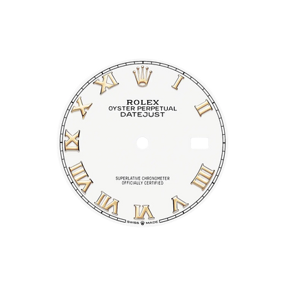 Datejust 36 mm White Dial, Yellow Rolesor 126233-0030