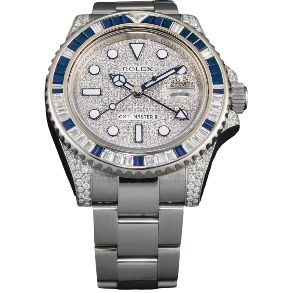 Oyster Perpetual GMT-Master II 40mm White Gold Blue Sapphire Bezel 116759SA