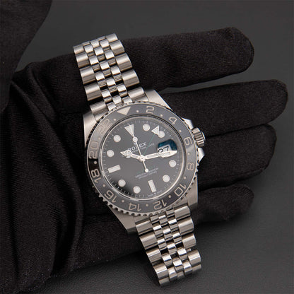 GMT-Master II 40mm Bruce Wayne 126710GRNR Watch Black Dial | 2025 Brand New