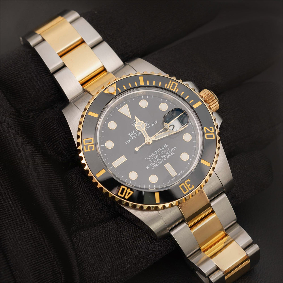 Submariner Date 40mm 116613LN Black Dial Stainless Steel & 18K Yellow Gold Watch