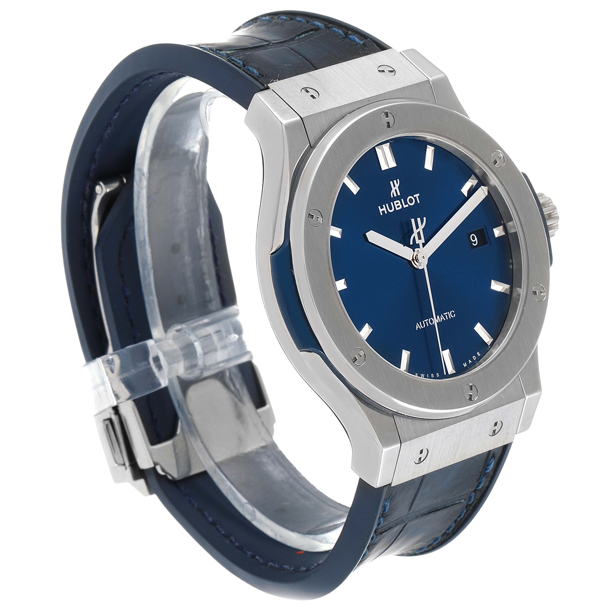 Classic Fusion Titanium 42mm Blue Dial Mens Watch 542.NX.7170.LR
