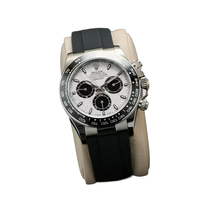 Daytona 40mm Oyster Perpetual White Gold with Meteorite and Black Dial M126519LN-0007