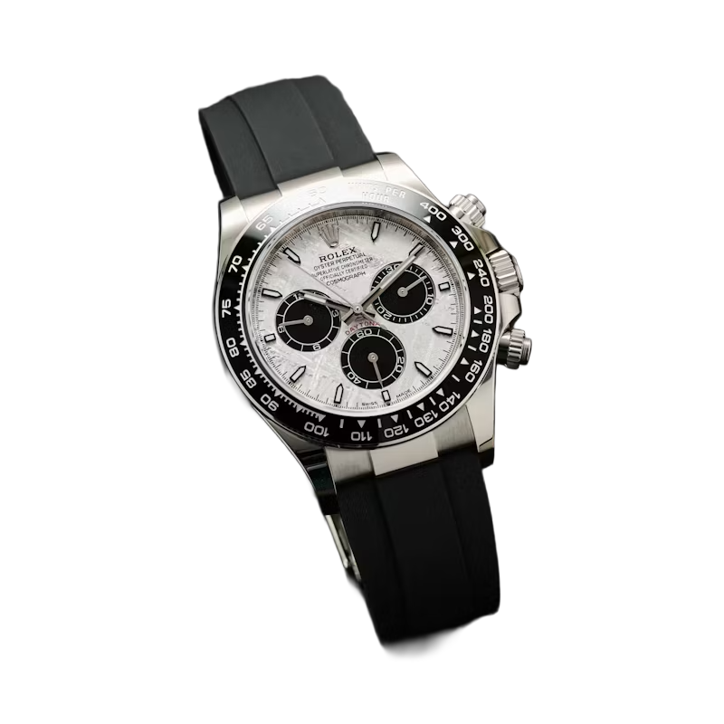 Daytona 40mm Oyster Perpetual White Gold with Meteorite and Black Dial M126519LN-0007