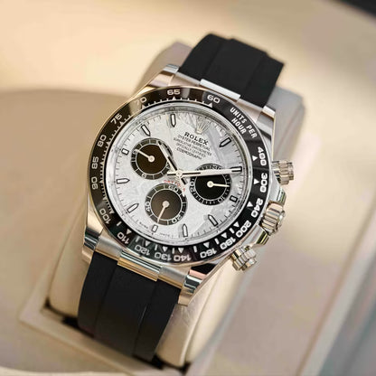 Daytona 40mm Oyster Perpetual White Gold with Meteorite and Black Dial M126519LN-0007