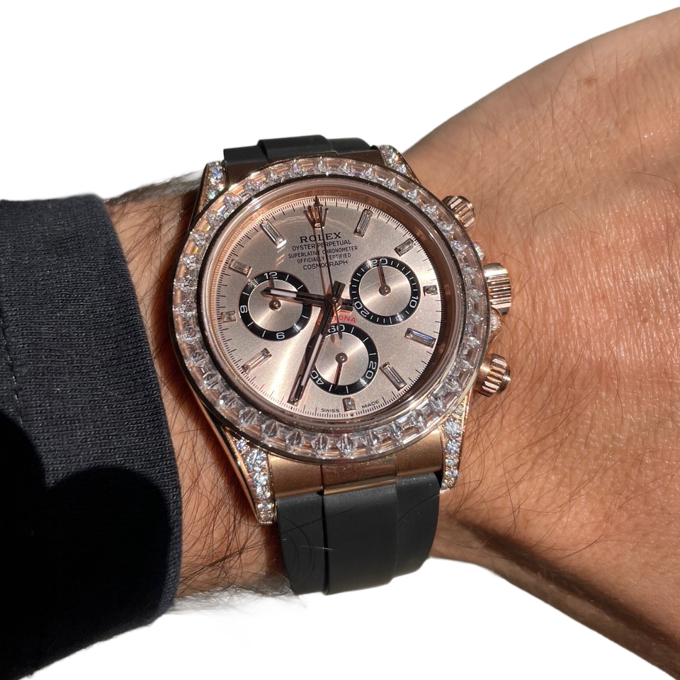 Daytona Cosmograph Everose gold Sundust Dial Diamond 40mm 126535TBR-0002