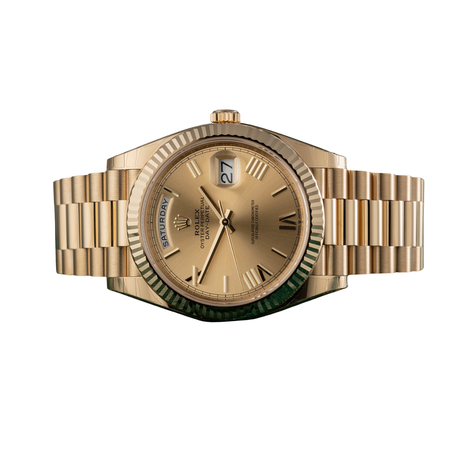 Day-Date 40mm Yellow Gold Champagne Roman Dial m228238-0006