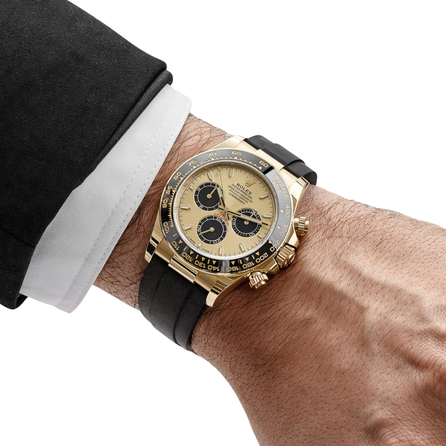 Daytona 40mm Pikachu Yellow Gold Champagne Black Dial 126518LN