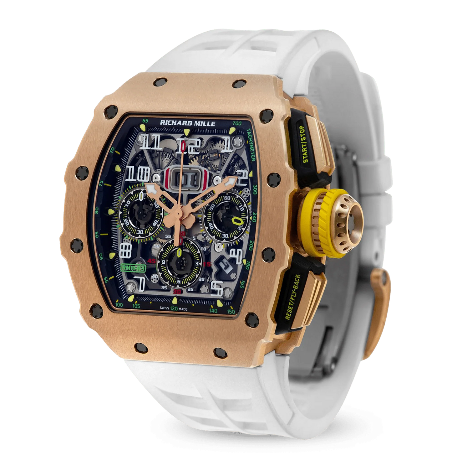 RM 11-03 18K Rose Gold, Skeleton Dial, 44 mm