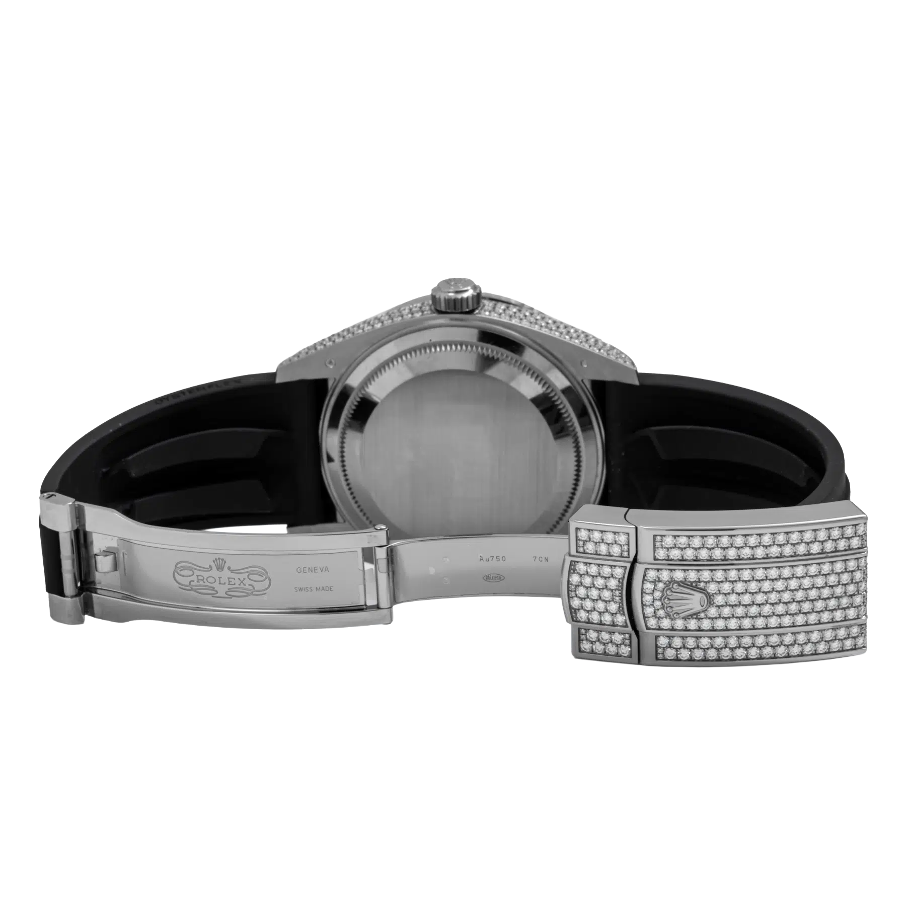 Sky-Dweller 42mm 18K White Gold Meteorite Dial Diamond Watch 326259TBR