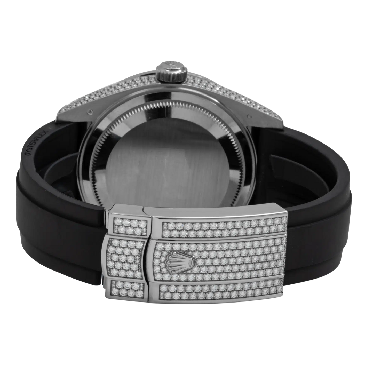 Sky-Dweller 42mm 18K White Gold Meteorite Dial Diamond Watch 326259TBR