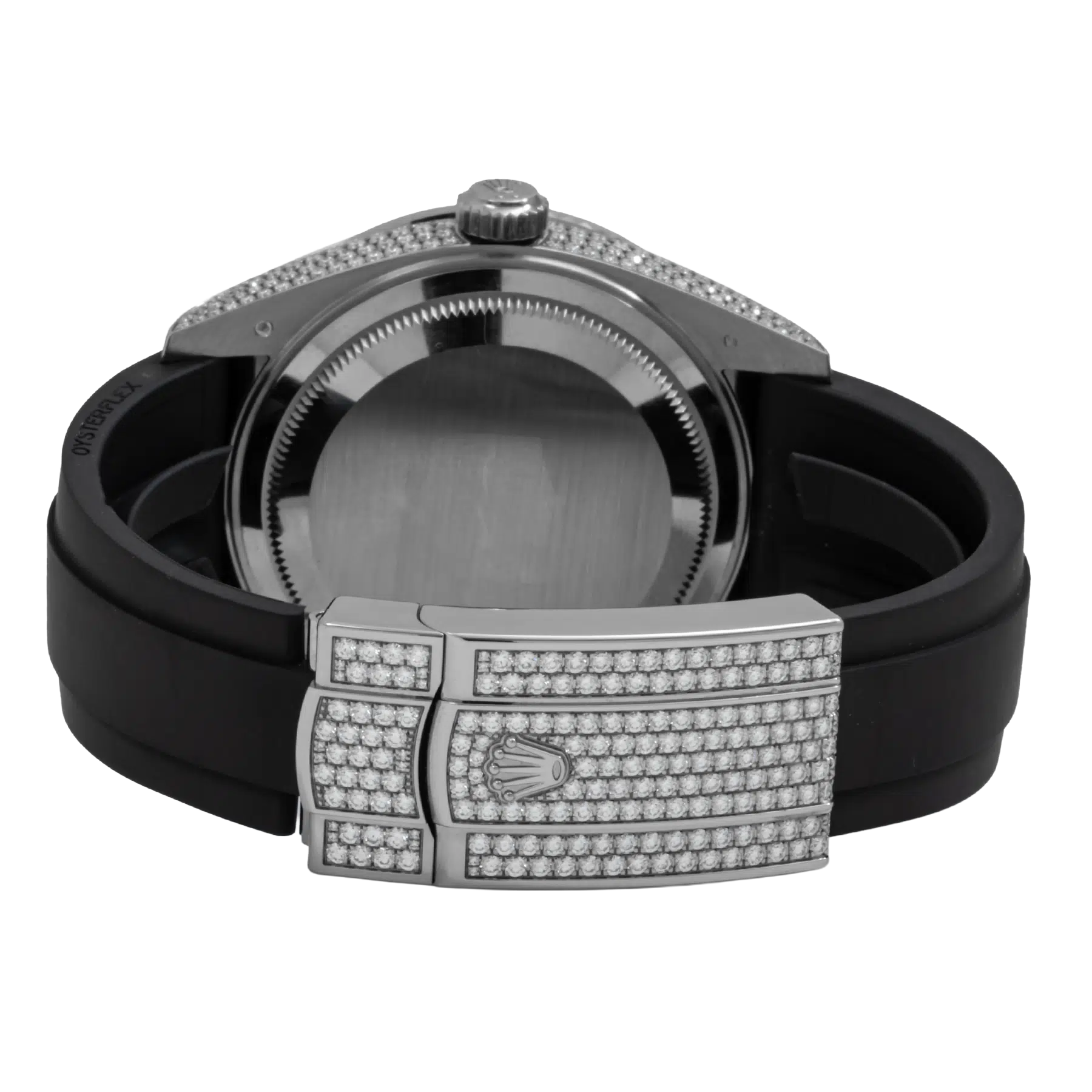 Sky-Dweller 42mm 18K White Gold Meteorite Dial Diamond Watch 326259TBR