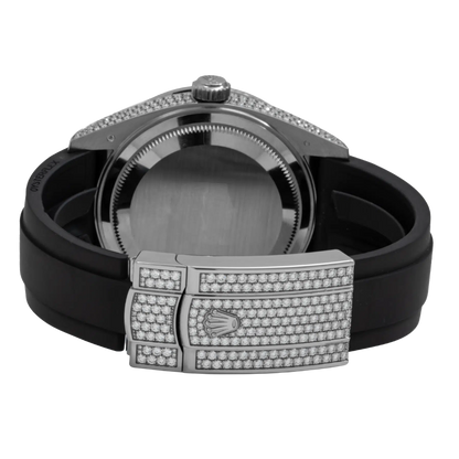 Sky-Dweller 42mm 18K White Gold Meteorite Dial Diamond Watch 326259TBR