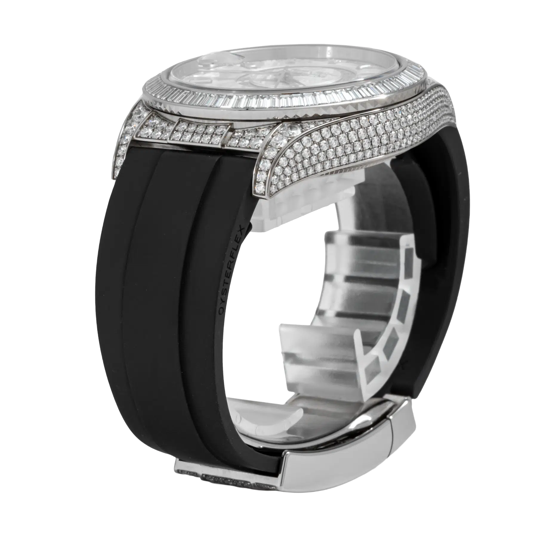 Sky-Dweller 42mm 18K White Gold Meteorite Dial Diamond Watch 326259TBR