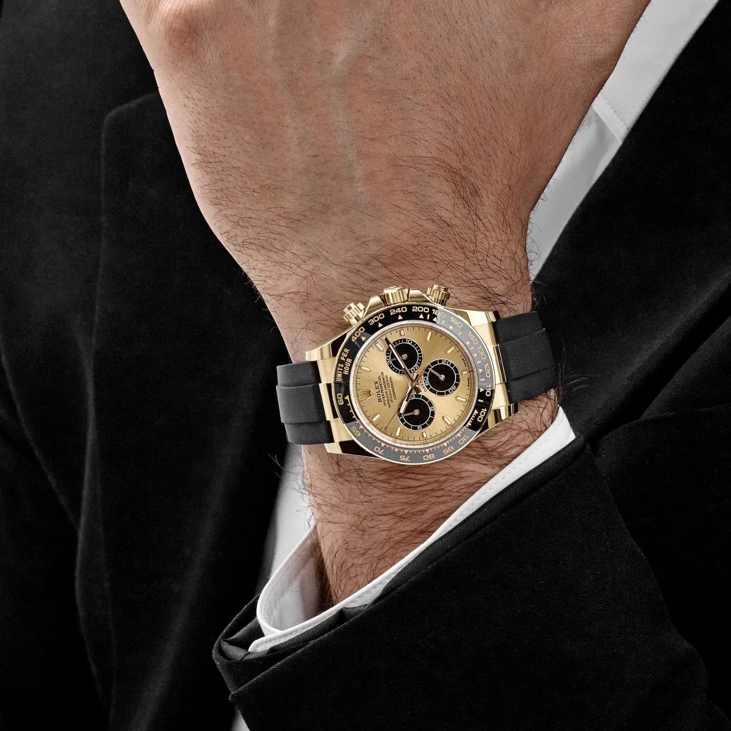 Daytona 40mm Pikachu Yellow Gold Champagne Black Dial 126518LN