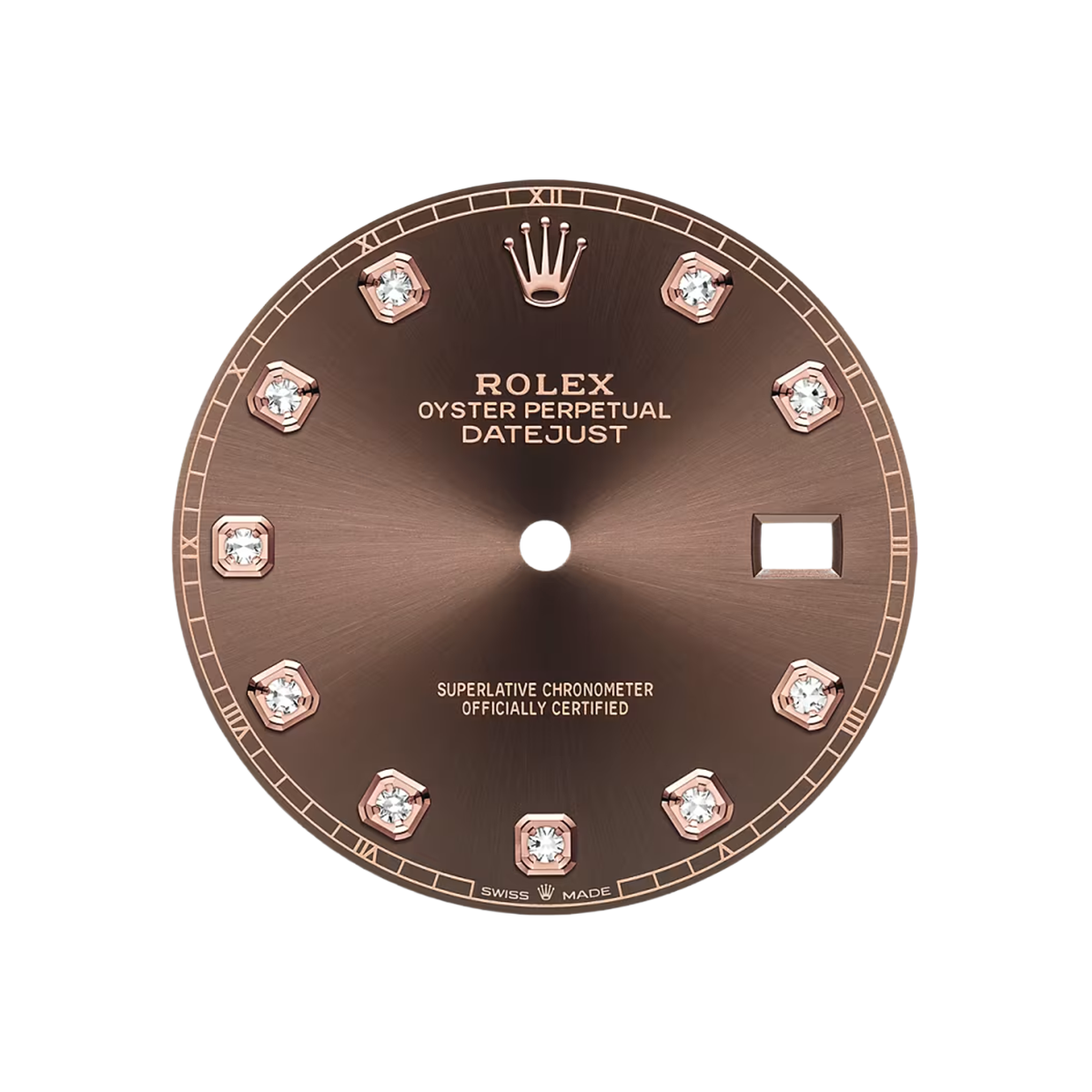 Datejust 41MM 126331 Chocolate Diamond Dial Fluted Bezel Two Tone Rose Gold Jubilee Bracelet