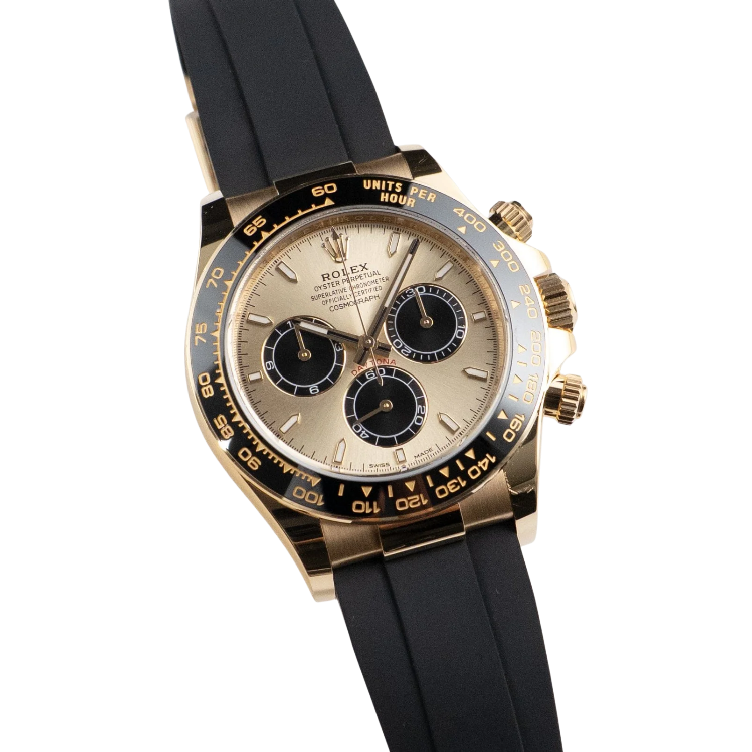 Daytona 40mm Pikachu Yellow Gold Champagne Black Dial 126518LN