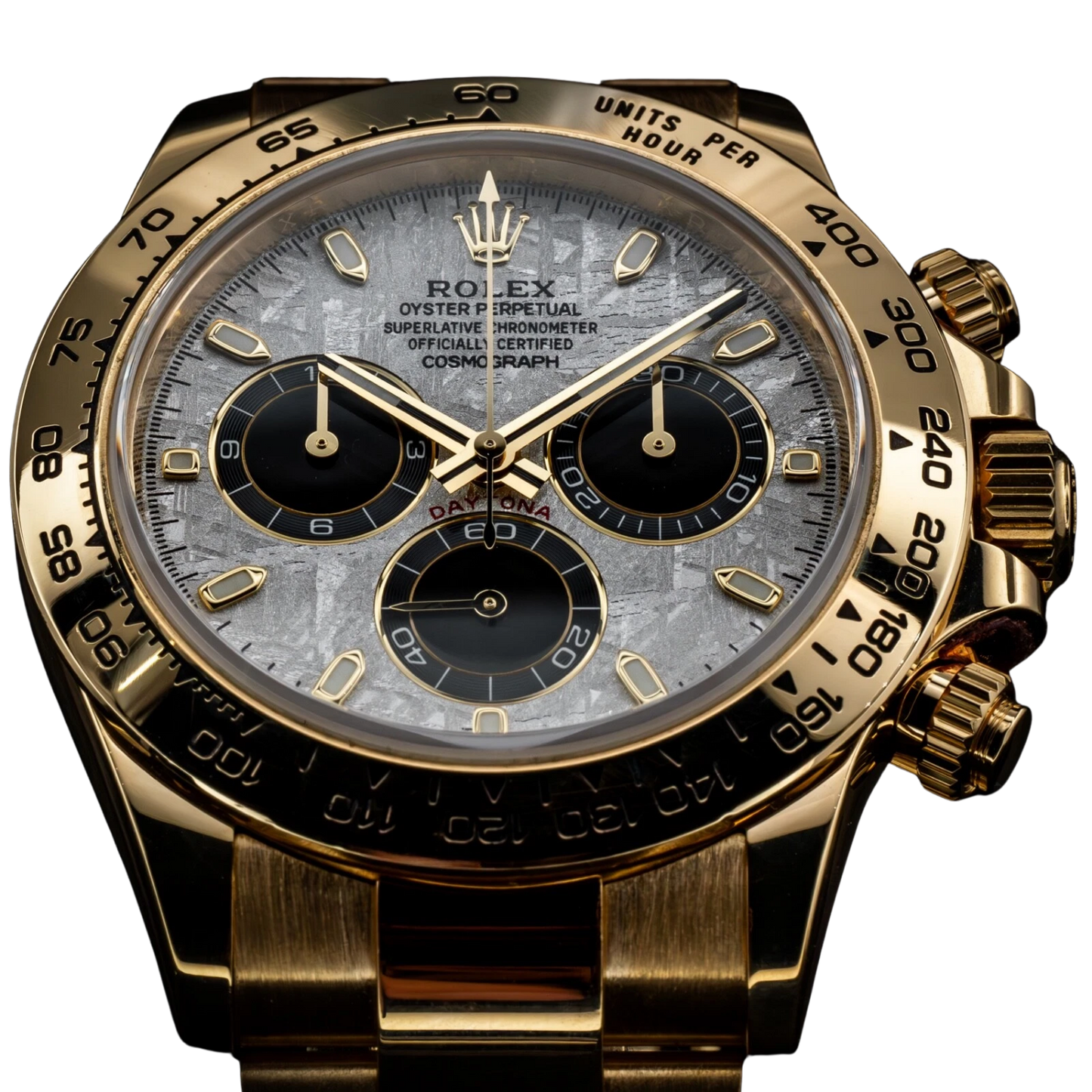 Daytona Cosmograph 40mm Yellow Gold Meteorite Dial 116508-0015