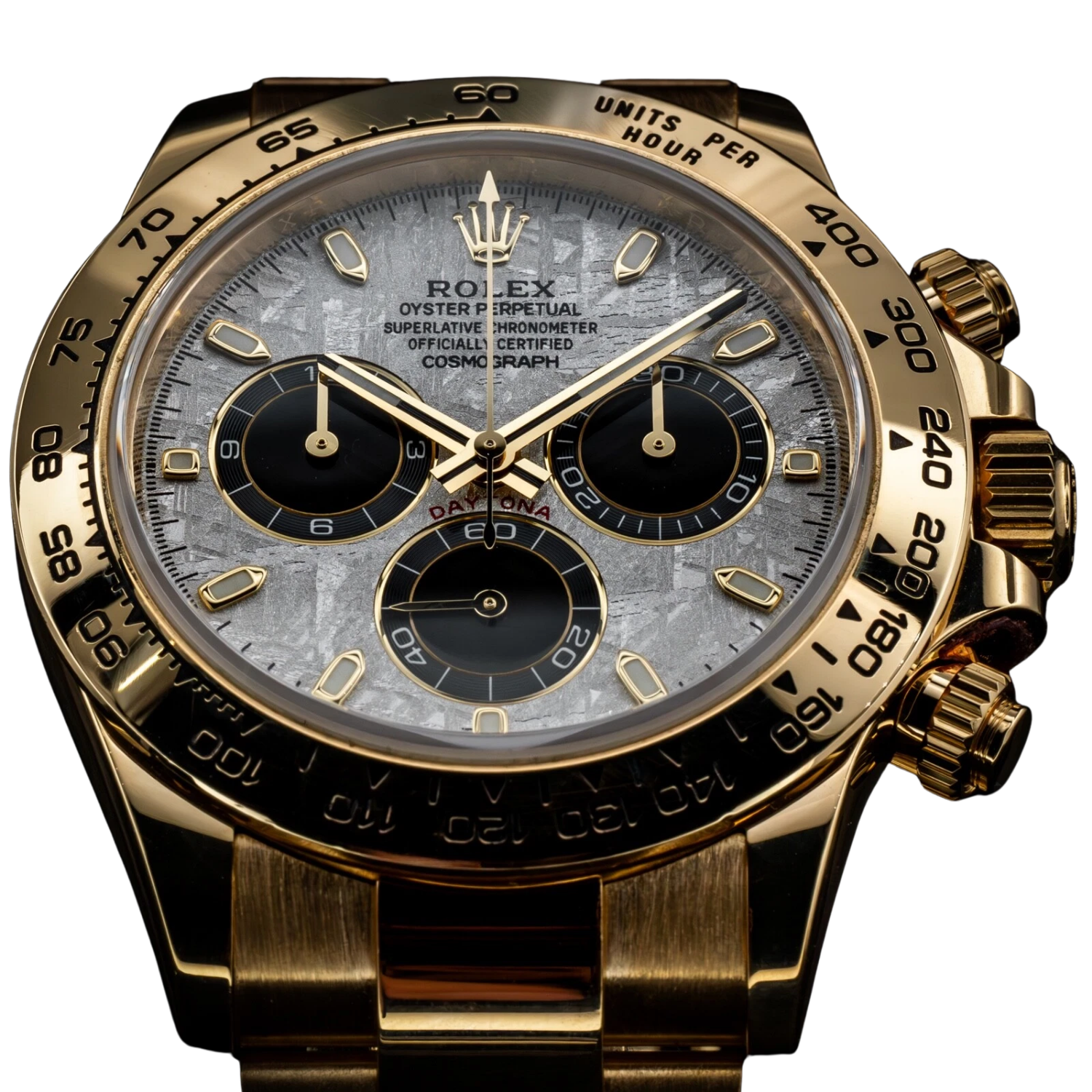 Daytona Cosmograph 40mm Yellow Gold Meteorite Dial 116508-0015