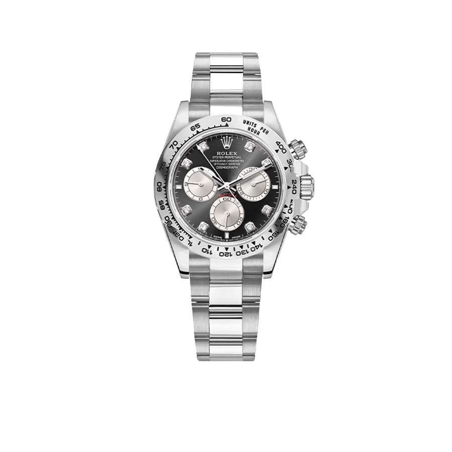 Daytona 40mm White Gold Diamonds Mens Watch 126509-0002