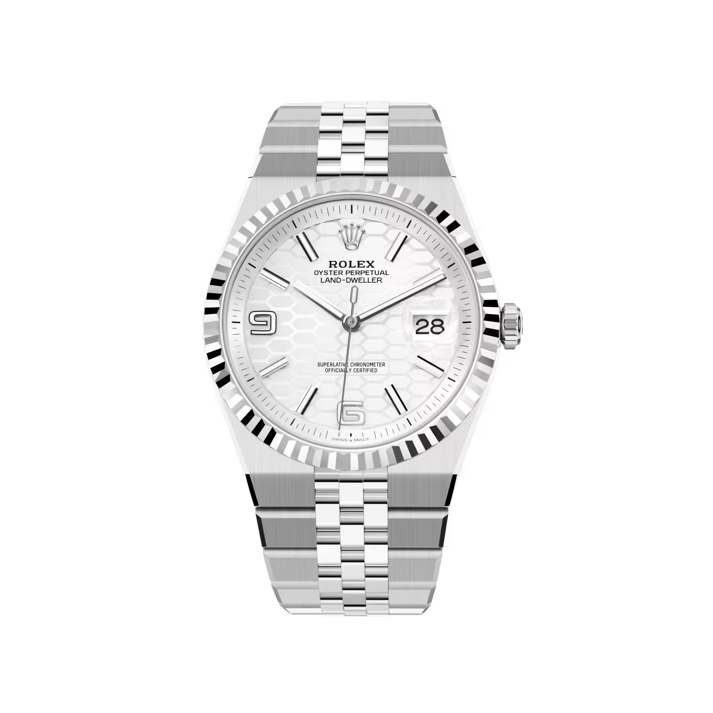 Land-Dweller 40 mm  Oystersteel White Gold M127334-0001