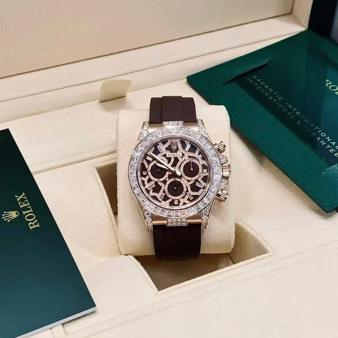 Daytona 40 mm Giraffe Rose Gold Diamond Dial 126555TBR