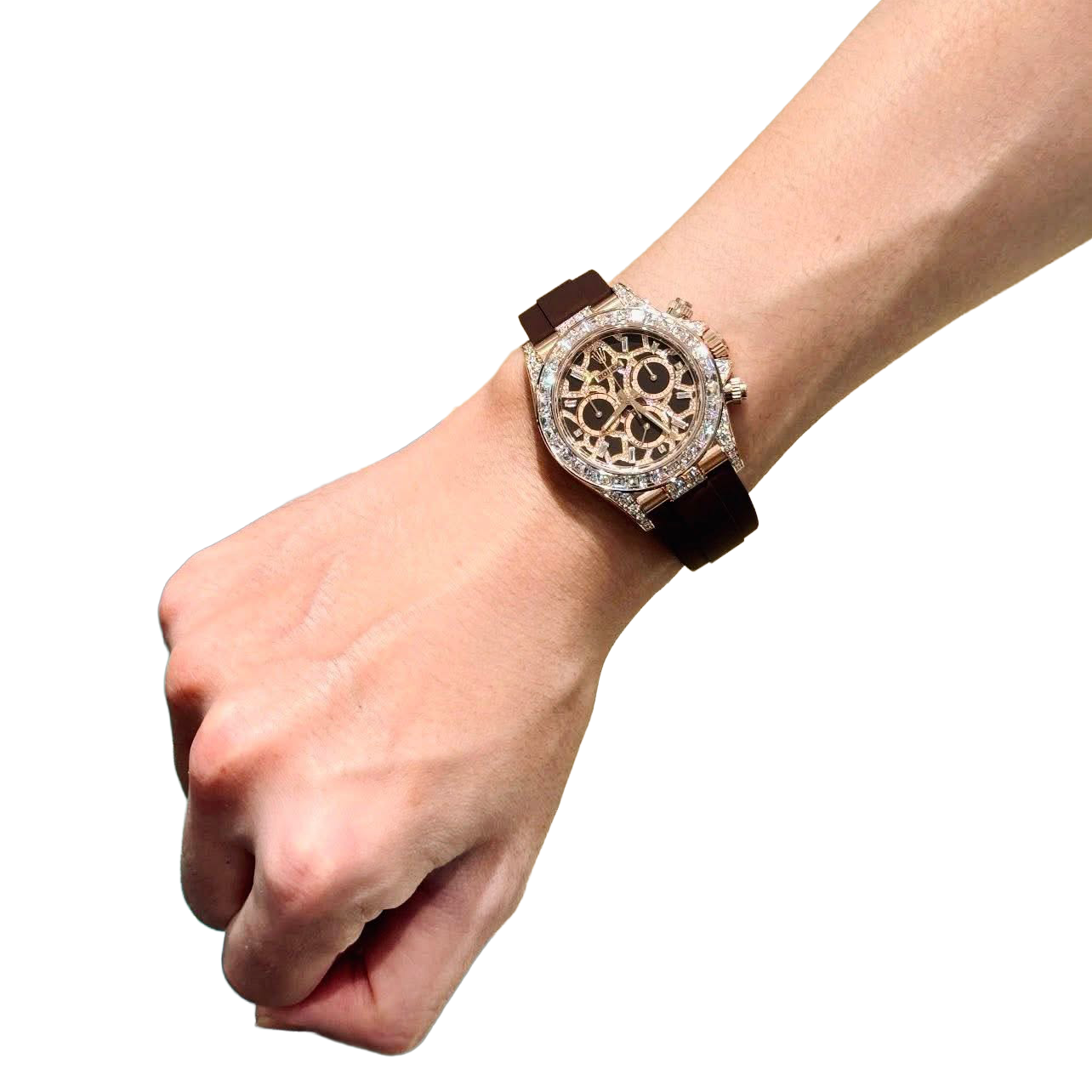 Daytona 40 mm Giraffe Rose Gold Diamond Dial 126555TBR