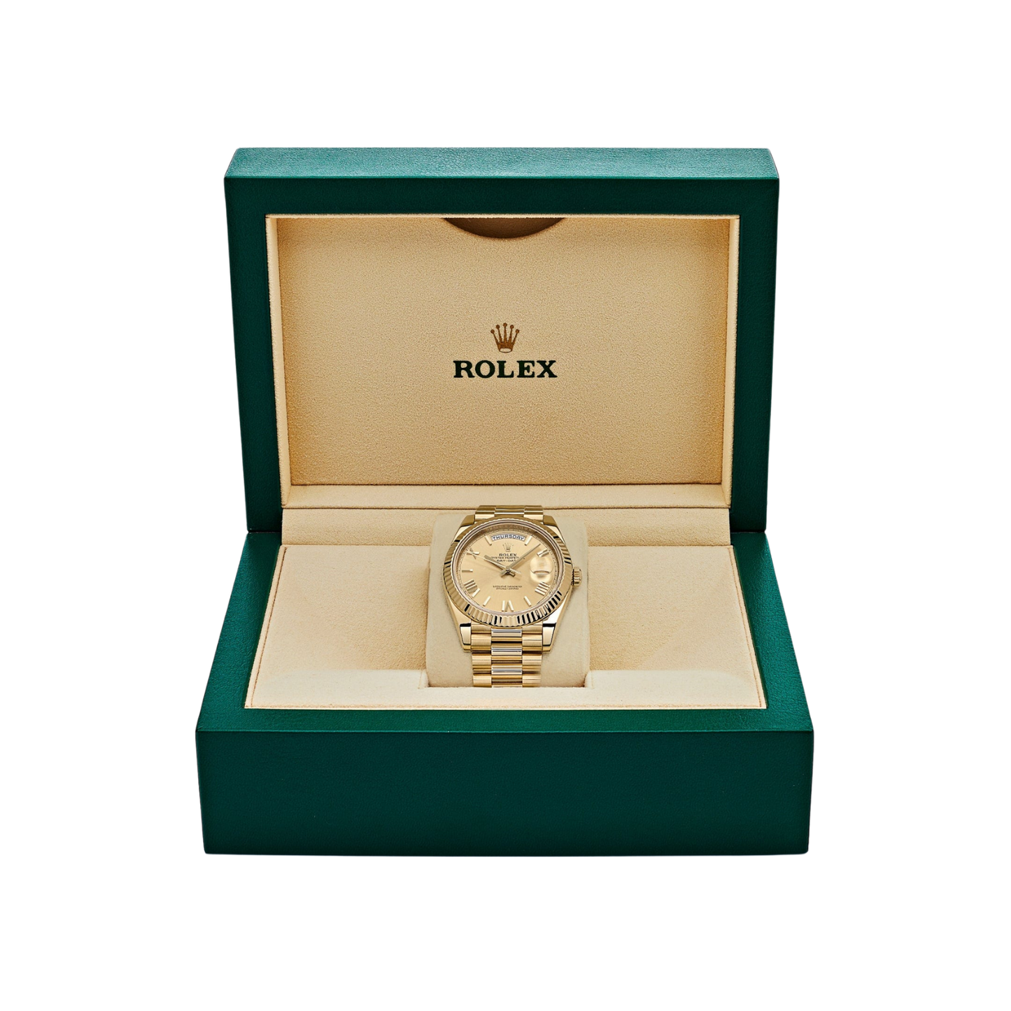 Day-Date 40mm Yellow Gold Champagne Roman Dial m228238-0006
