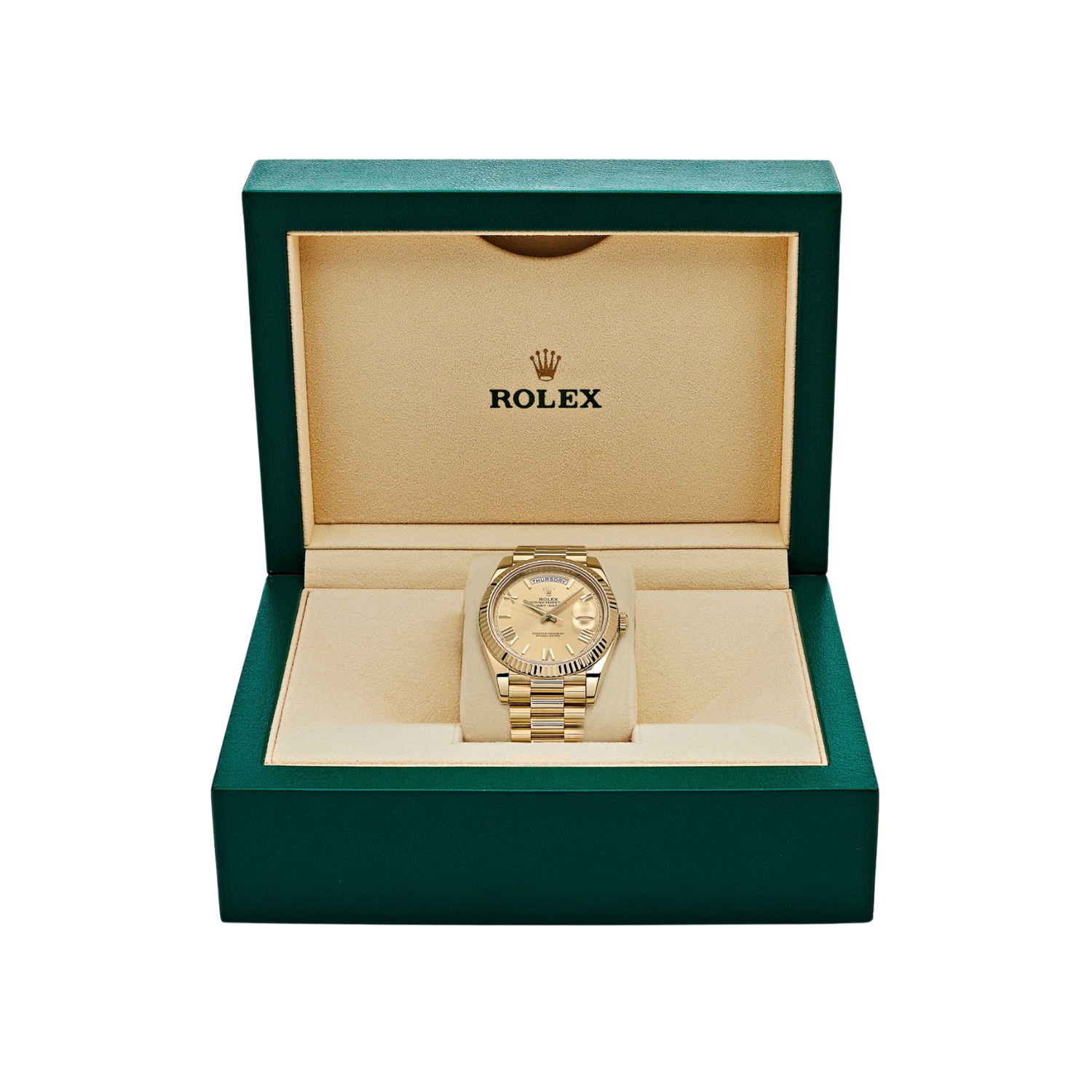 Day-Date 40mm Yellow Gold Champagne Roman Dial m228238-0006