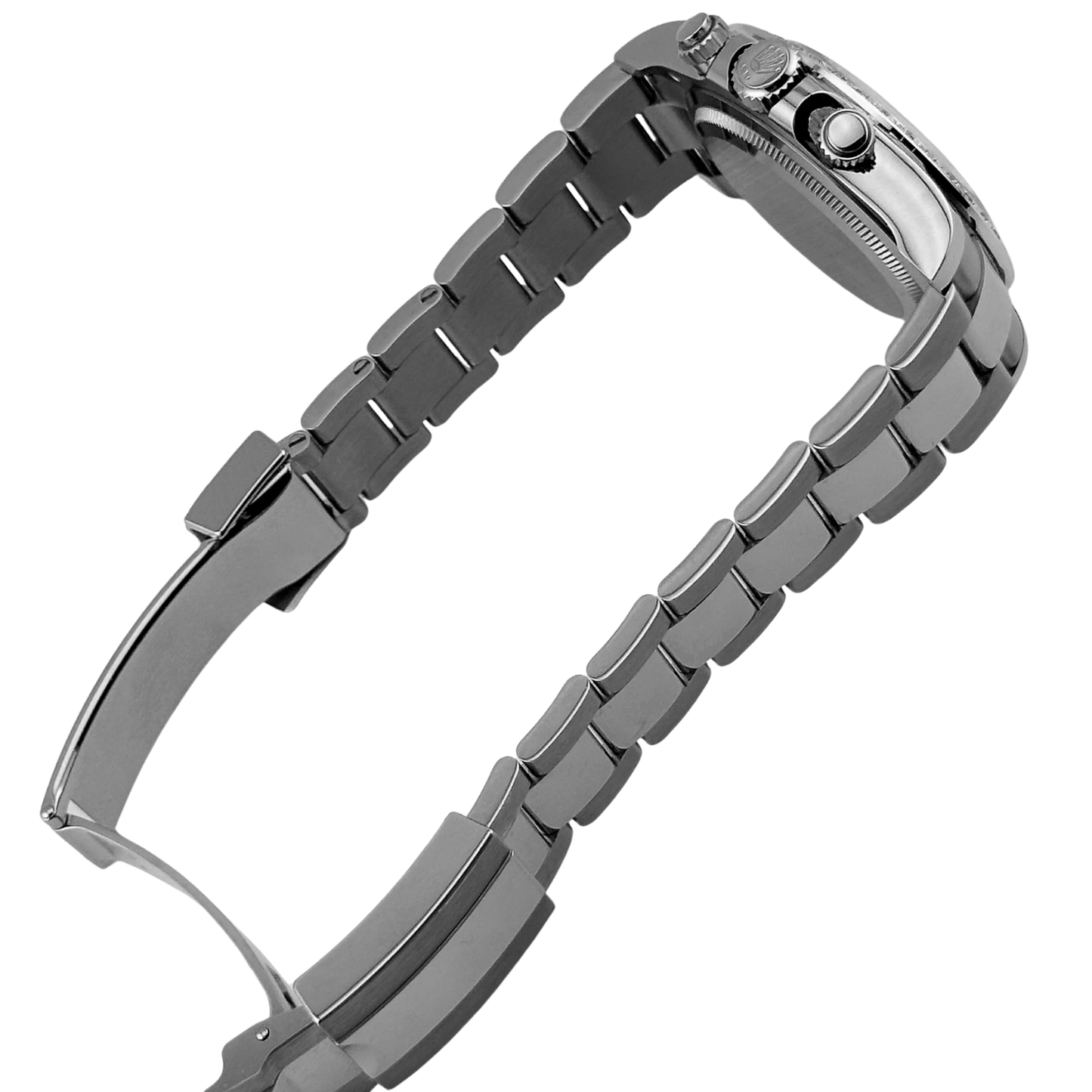 Daytona 40mm Oyster White Gold Black and White Mother of Pearl Diamond Dial & Bezel 126579RBR